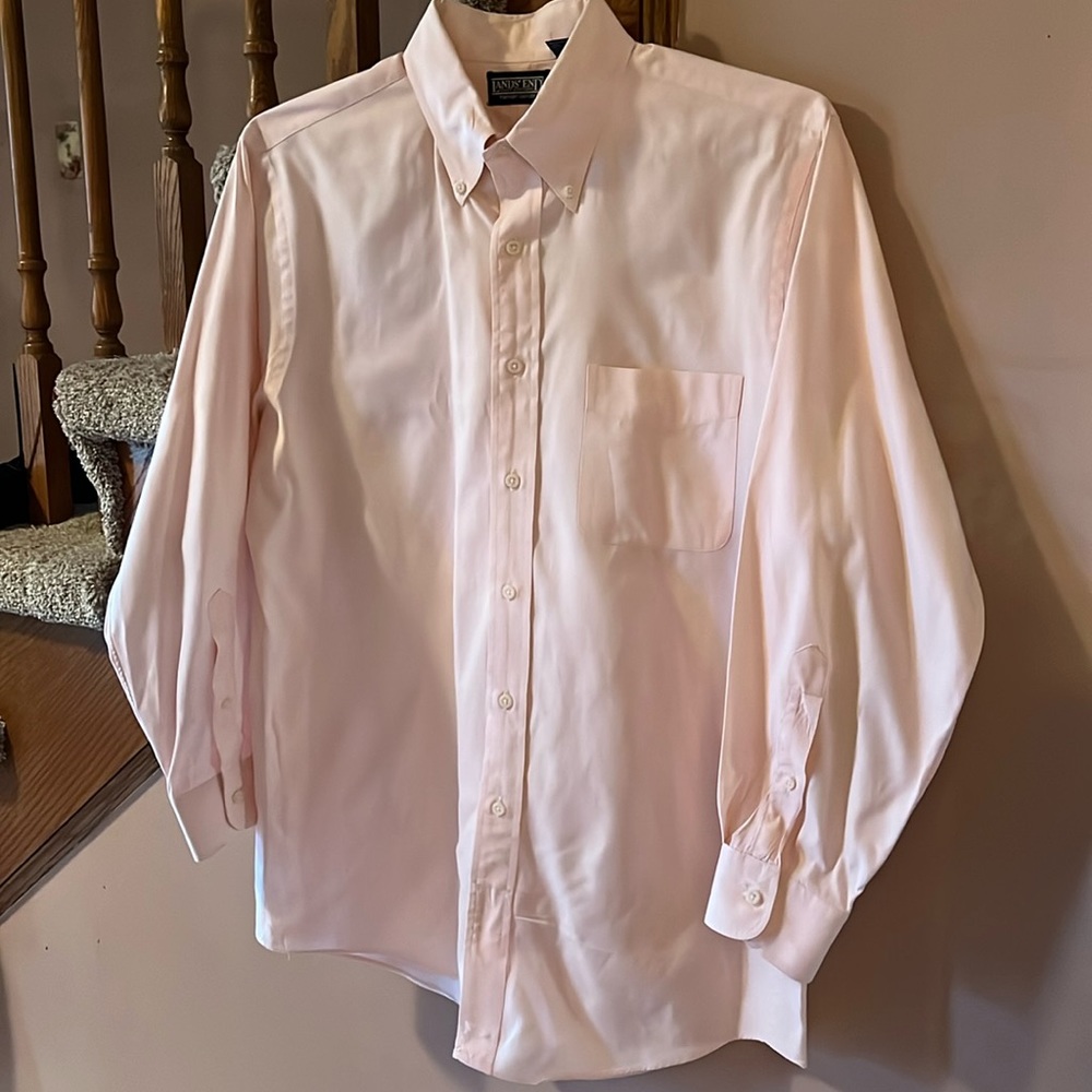 Lands’ End pinpoint Oxford button down shirt, 100% cotton 16/32. Unisex.